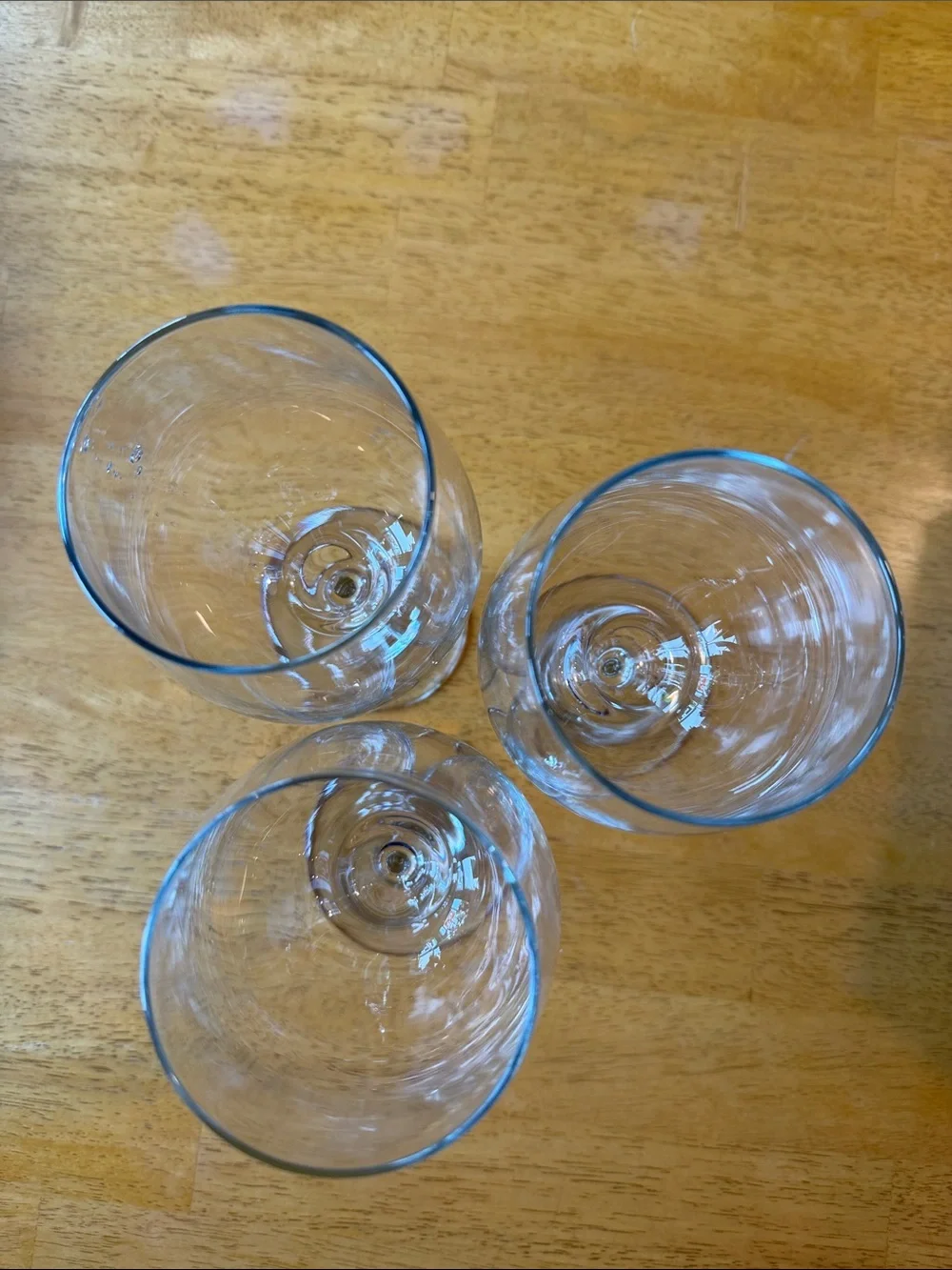 Clear Glass Wine Goblets - Set of 3